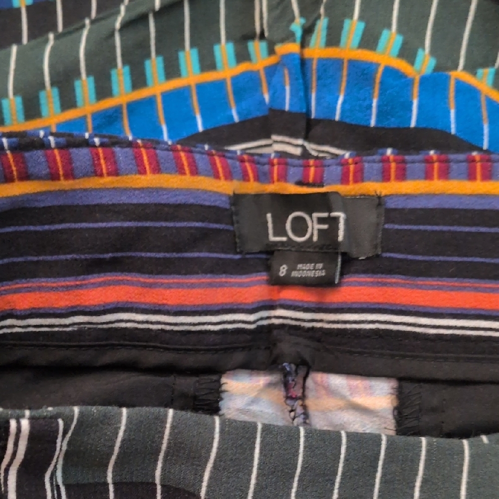 Loft Multicolor Wide-Leg Pants - Picture 5 of 5